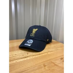 47 Brand Clean Up Liverpool Football Club Adjustable Black/Gold Hat New!